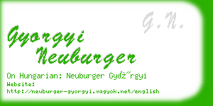 gyorgyi neuburger business card